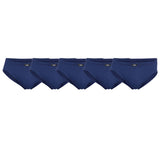JBS Men's briefs, 5-pack - Mini briefs, single jersey, organic cotton, plain colour
