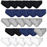 JBS Men's briefs, 5-pack - Mini briefs, single jersey, organic cotton, plain colour