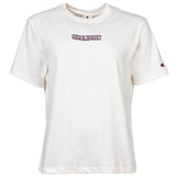 Champion Damen T-Shirt - Crewneck, Rundhals, Kurzarm, Baumwolle, Logo, einfarbig