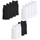 JACK&JONES Herren Tanktop, 4er Pack - JACBASIC TANKTOP, einfarbig, Baumwolle