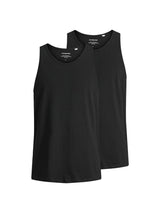 JACK&JONES Herren Tanktop, 2er Pack - JACBASIC TANKTOP, einfarbig, Baumwolle