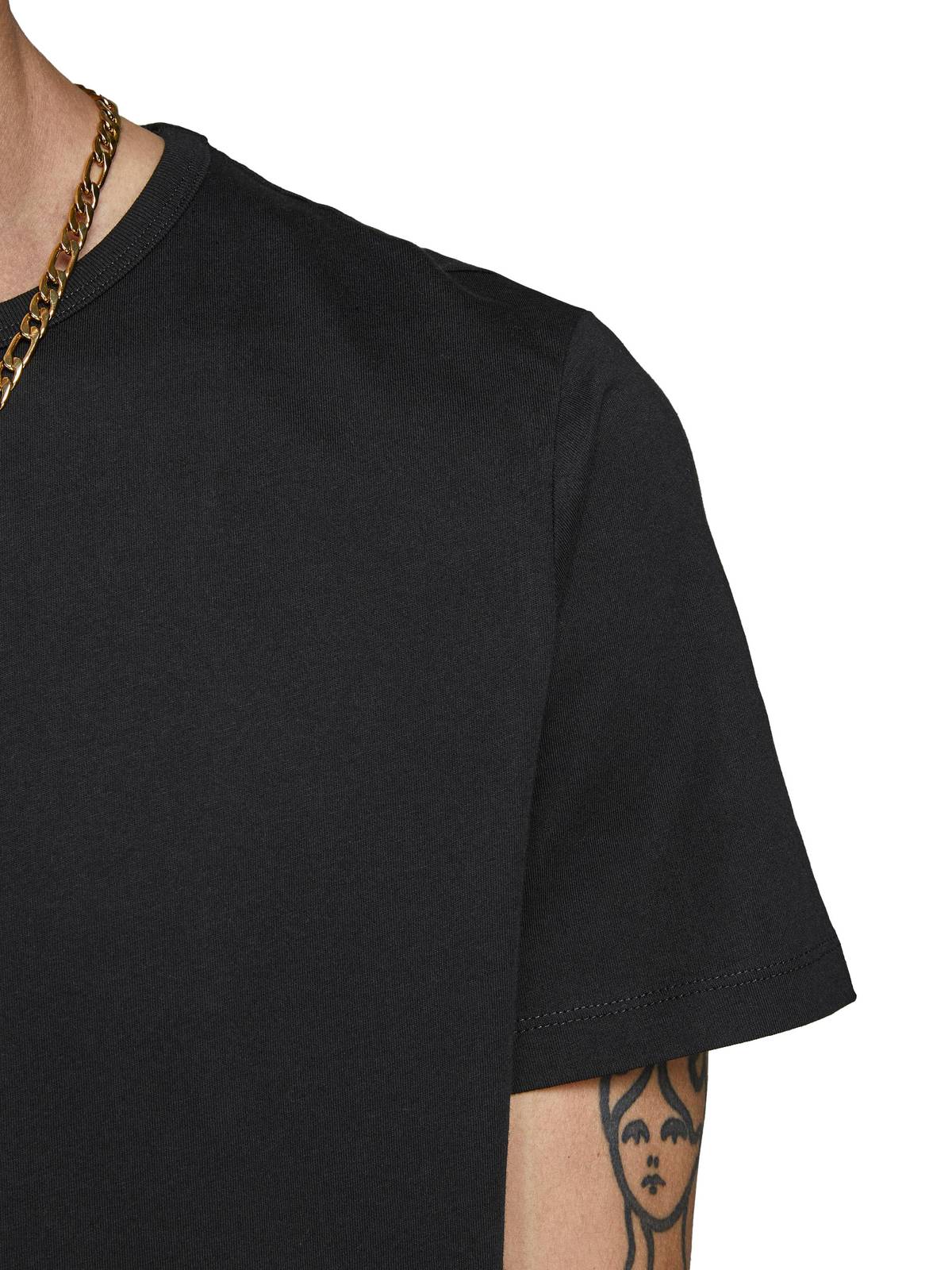 JACK&JONES Herren T-Shirt im Pack - JACBASIC CREW NECK TEE, Kurzarm, einfarbig, Baumwolle