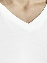 Jack & Jones Men's T-shirt, 2-Pack - JACBASIC V-NECK TEE, Short Sleeve, Solid color, Cotton