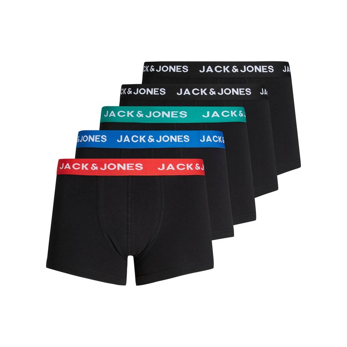 Jack & Jones Men's Boxer Shorts, 5-Pack - JACHUEY TRUNKS, Cotton Stretch