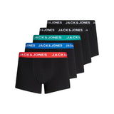 Jack & Jones Men's Boxer Shorts, 5-Pack - JACHUEY TRUNKS, Cotton Stretch