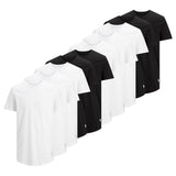 JACK&JONES Herren T-Shirt, 10er Pack - JJENOA, kurzarm, Rundhals, Baumwolle, einfarbig