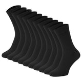 JACK&JONES Kinder Socken, 10er Pack - JACBLACK SOCK, Baumwollmischung, einfarbig