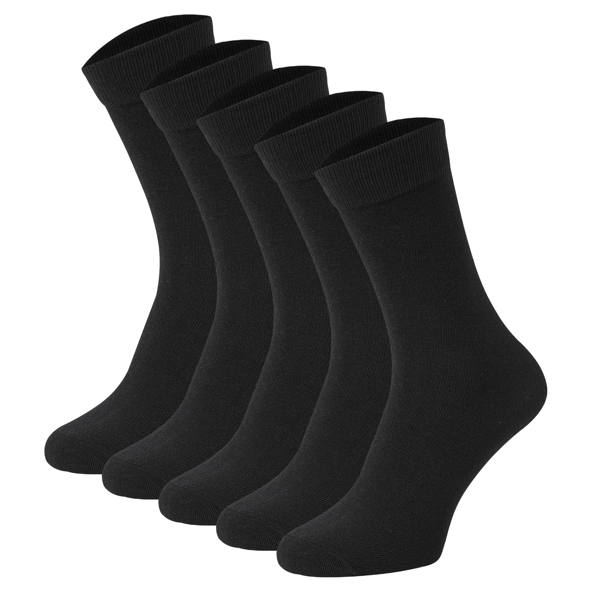JACK&JONES Kinder Socken, 5er Pack - JACBLACK SOCK, Baumwollmischung, einfarbig