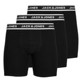 JACK&JONES men's boxer shorts, 3-pack - JACSOLID, stretch cotton, solid colour