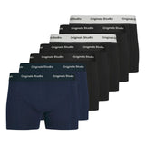 JACK&JONES Herren Boxershorts, 7er Pack - JACVESTERBRO SOLID TRUNKS 7 PACK, Baumwoll-Stretch