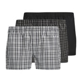 JACK&JONES men's woven boxer shorts, pack of 3 - JACMILANO WOVEN BOXERS 3 PACK , cotton