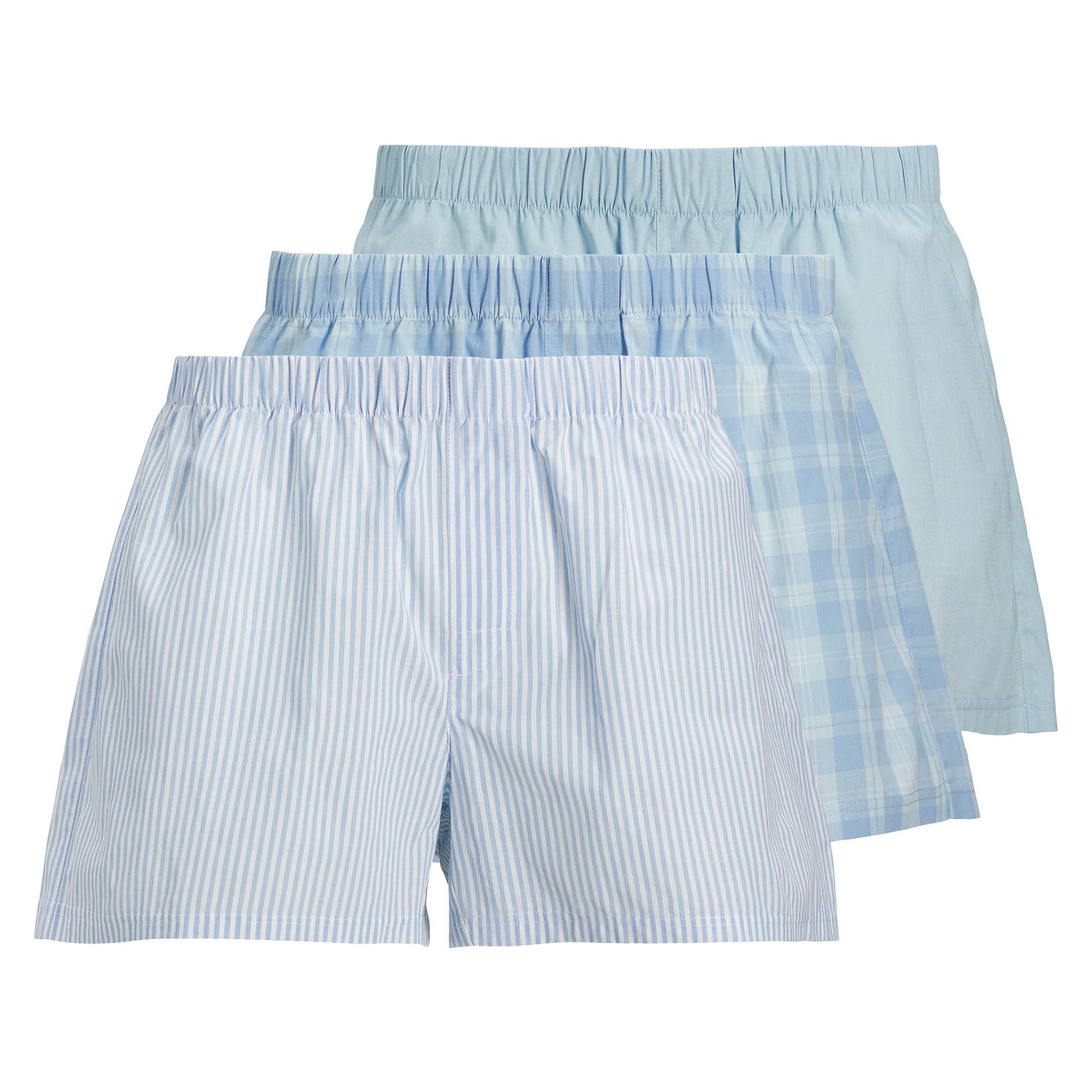 JACK&JONES Herren Web-Boxershorts, 3er Pack - JACMILANO WOVEN BOXERS 3 PACK , Baumwolle