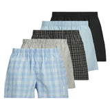 JACK&JONES Herren Web-Boxershorts, 5er Pack - JACMILANO WOVEN BOXERS 5 PACK, Baumwolle