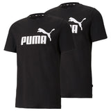 PUMA Herren T-Shirt - ESS Logo Tee, Rundhals, Baumwolle, uni, Multipack – 2/2