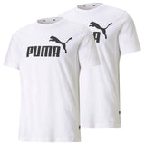 PUMA Herren T-Shirt - ESS Logo Tee, Rundhals, Baumwolle, uni, Multipack – 2/2
