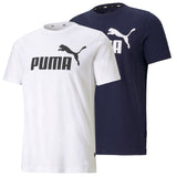 PUMA Herren T-Shirt - ESS Logo Tee, Rundhals, Baumwolle, uni, Multipack – 5/5