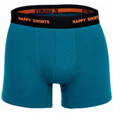 Happy Shorts Herren Boxer Shorts, 3er Pack - Retro Jersey, Logobund – 2/7