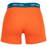 Happy Shorts Herren Boxer Shorts, 3er Pack - Retro Jersey, Logobund – 5/7