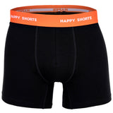 Happy Shorts Herren Boxer Shorts, 3er Pack - Retro Jersey, Logobund – 6/7
