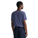 GANT Herren T-Shirt - REGULAR SHIELD, Rundhals, kurzarm, Baumwolle, Stickerei – 3/5