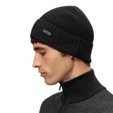 BOSS Herren Mütze, Schurwolle - Fati, Beanie, Rippstrick, One Size, einfarbig – 4/7