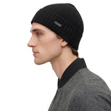 BOSS Herren Mütze, Schurwolle - Fati, Beanie, Rippstrick, One Size, einfarbig – 5/7