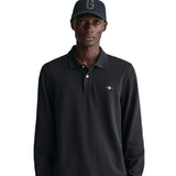 GANT Herren Poloshirt - REGULAR SHIELD LONGSLEEVE PIQUE RUGGER, Langarm, Logo – 2/3