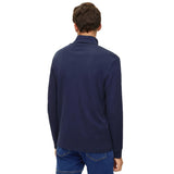 HUGO Herren Longsleeve - DEROLLO224, Stehkragen, Langarm Shirt, Cotton Stretch – 3/4