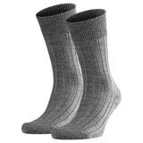 FALKE Men Socks Pack of 2 - Carpet in Shoe, Merino Wool, plain Colours