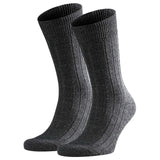 FALKE Men Socks Pack of 2 - Carpet in Shoe, Merino Wool, plain Colours