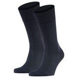 FALKE Herren Socken 2er Pack - Sensitiv Berlin, Kurzstrumpf, Komfortbund, Uni