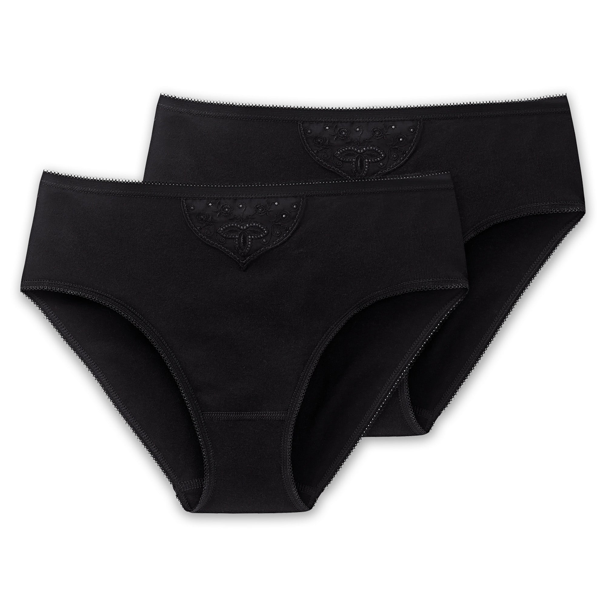 SCHIESSER Damen Tai-Slips, 2er Pack - "Cotton Essentials", Tai Pants, Baumwolle