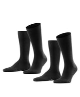 FALKE Herren Socken, 2er Pack - Happy, Kurzsocken, Baumwolle