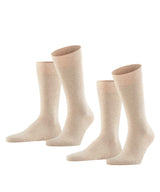 FALKE Herren Socken, 2er Pack - Happy, Kurzsocken, Baumwolle