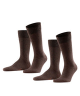 FALKE Herren Socken, 2er Pack - Happy, Kurzsocken, Baumwolle