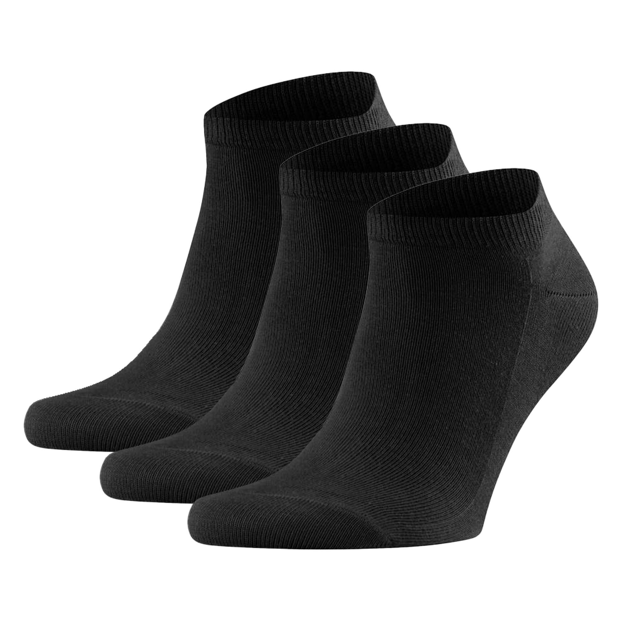 FALKE Herren Socken 3er Pack - Family Sneaker, Anti-Slip-System, Baumwollmischung, Uni