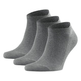 FALKE Men's Socks Pack of 3 - Family Sneaker, Anti-Slip-System, Cotton Mix, Uni