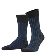 FALKE Herren Socken - Shadow, Strümpfe, Baumwolle, Logo, lang, einfarbig