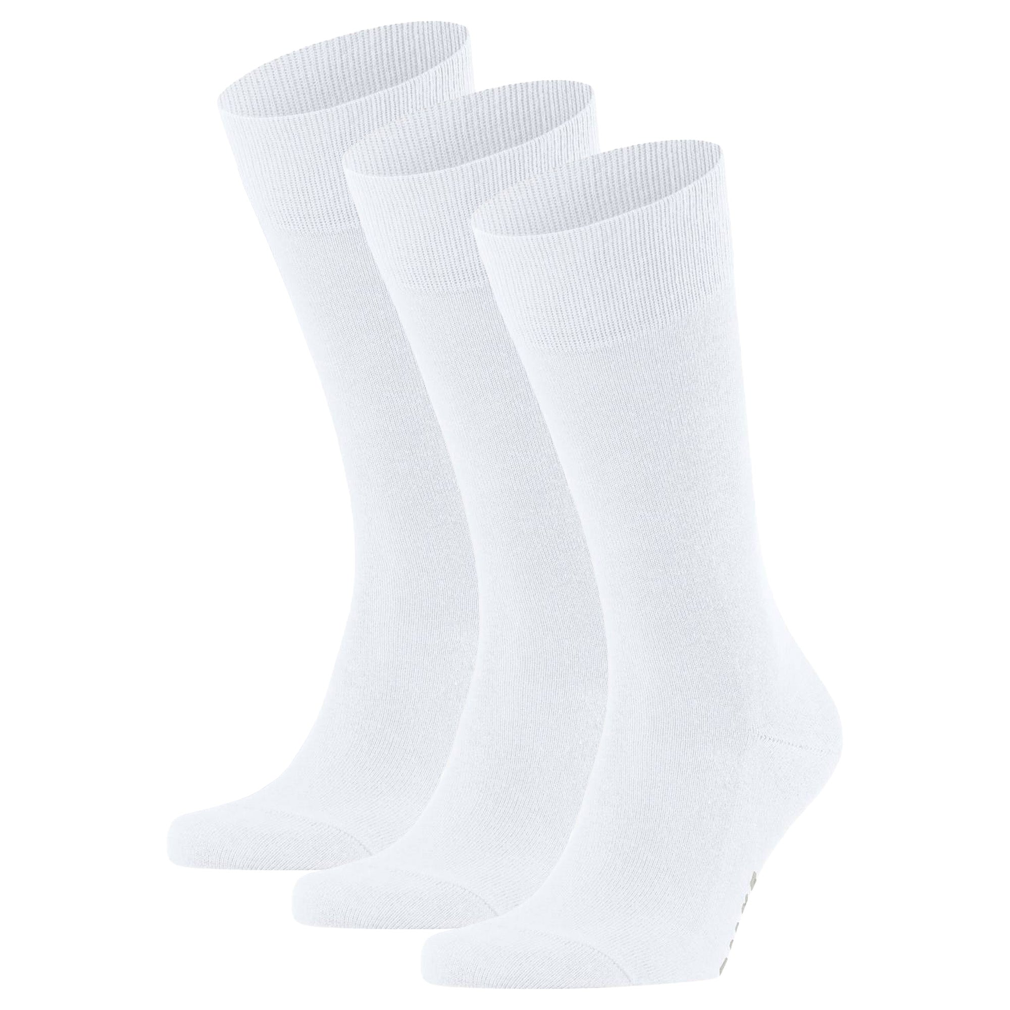 FALKE Herren Socken - 3er Pack Family SO, Allrounder Strümpfe, Uni, Baumwollmischung