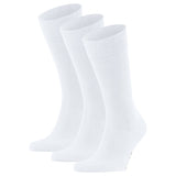 FALKE Herren Socken - 3er Pack Family SO, Allrounder Strümpfe, Uni, Baumwollmischung
