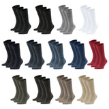 FALKE Herren Socken - 3er Pack Family SO, Allrounder Strümpfe, Uni, Baumwollmischung