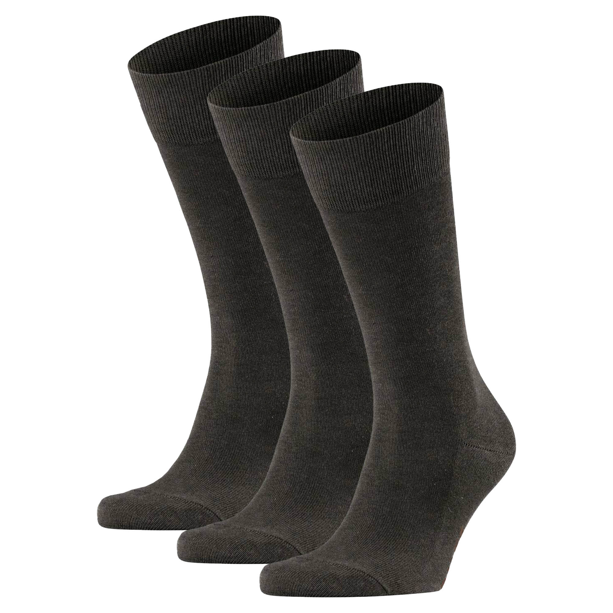 FALKE Herren Socken - 3er Pack Family SO, Allrounder Strümpfe, Uni, Baumwollmischung