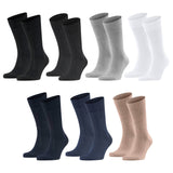 FALKE Herren Socken 2er Pack - Sensitive London, Strümpfe, Uni, Baumwollmischung