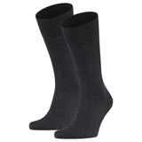 FALKE Herren Socken 2er Pack - Sensitive London, Strümpfe, Uni, Baumwollmischung