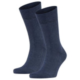 FALKE Herren Socken 2er Pack - Sensitive London, Strümpfe, Uni, Baumwollmischung