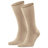 FALKE Men's Socks Pack of 2 - Tiago, Socks, Cotton, Logo, long, solid color