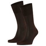 FALKE Men's Socks Pack of 2 - Tiago, Socks, Cotton, Logo, long, solid color