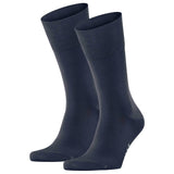 FALKE Men's Socks Pack of 2 - Tiago, Socks, Cotton, Logo, long, solid color