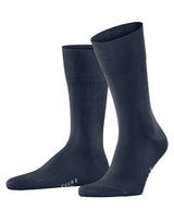FALKE Herren Socken - Tiago, Strümpfe, Baumwolle, Logo, lang, einfarbig