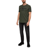 s.Oliver Herren T-Shirt - Basic, Logoprint, Rundhals, Baumwolle – 3/5